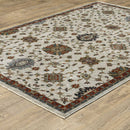 ORIENTAL WEAVERS Aberdeen 751W1 Ivory Persian Polyester Indoor Area Rectangle Rug (HBG98521)-HBG