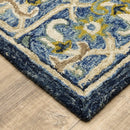 ORIENTAL WEAVERS Alfresco 28405 Traditional Oriental Wool Indoor Area Rectangle Rug In Navy (HBG30174) - HBG