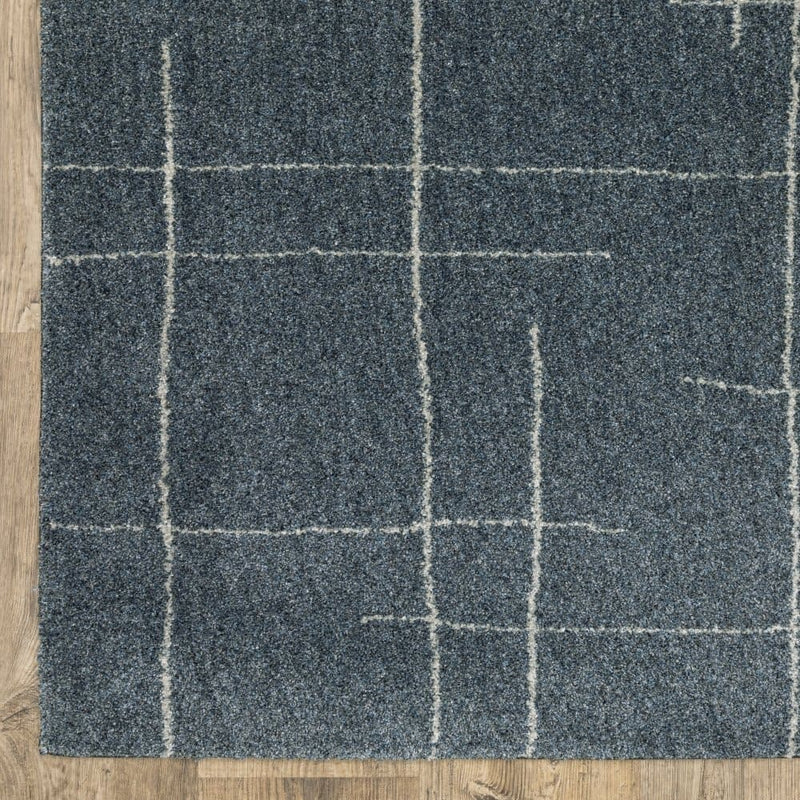 ORIENTAL WEAVERS Alton 040B9 Blue Modern Geometric Polyester Indoor Area Rectangle Rug (HBG71308)-HBG