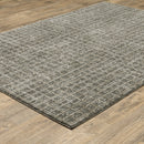 ORIENTAL WEAVERS Alton 090N9 Grey Modern Plaid Polyester Indoor Area Rectangular Rug (HBG56190) - HBG