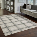 ORIENTAL WEAVERS Alton 092E9 Grey Modern Block Polyester Indoor Area Rectangular Rug (HBG13578) - HBG