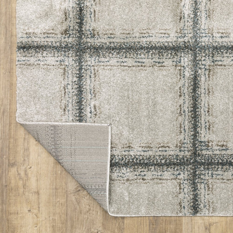 ORIENTAL WEAVERS Alton 092E9 Grey Modern Block Polyester Indoor Area Rectangular Rug (HBG13578) - HBG