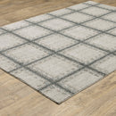 ORIENTAL WEAVERS Alton 092E9 Grey Modern Block Polyester Indoor Area Rectangular Rug (HBG13578) - HBG