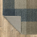 ORIENTAL WEAVERS Alton 5093X Teal Farmhouse Geometric Polyester Indoor Area Rug (HBG63910)-HBG