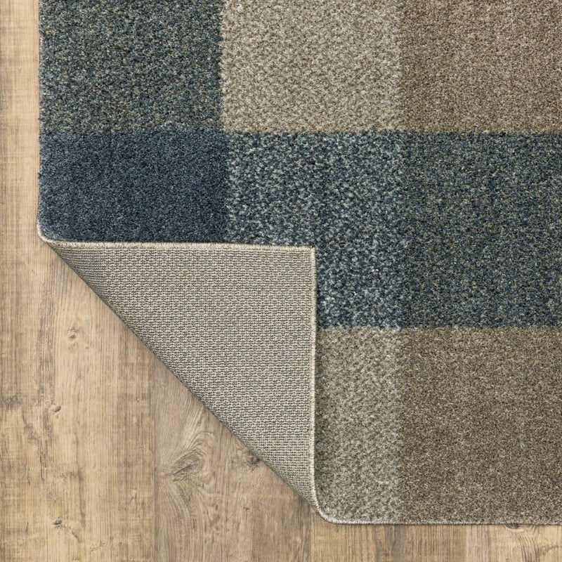 ORIENTAL WEAVERS Alton 5093X Teal Farmhouse Geometric Polyester Indoor Area Rug (HBG63910)-HBG