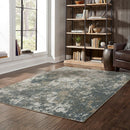 ORIENTAL WEAVERS Alton 531L9 Teal Modern Abstract Polyester Indoor Area Rug (HBG63812)-HBG