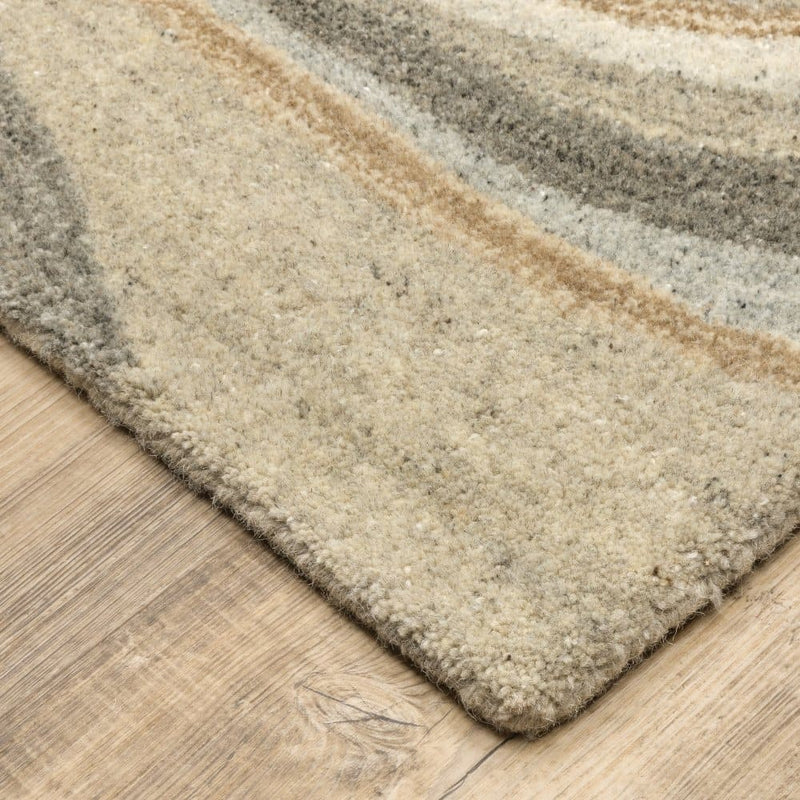 ORIENTAL WEAVERS Anastasia 68007 Beige Modern Abstract Wool Indoor Area Rectangle Rug (HBG48015)-HBG