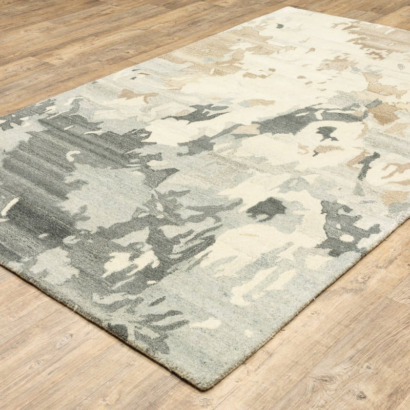 ORIENTAL WEAVERS Anastasia 68009 Beige Contemporary Abstract Wool Indoor Area Rectangle Rug (HBG15753)-HBG