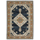 ORIENTAL WEAVERS Andorra 2281E Blue Bohemian Medallion Nylon Indoor Area Rectangle Rug (HBG17309)-HBG