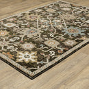 ORIENTAL WEAVERS Andorra 2396B Brown Bohemian Oriental Nylon Indoor Area Rectangle Rug (HBG13689)-HBG