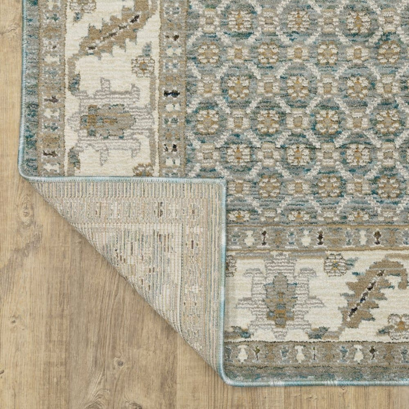 ORIENTAL WEAVERS Andorra 2429A Blue Traditional Oriental Nylon Indoor Area Rectangle Rug (HBG32569)-HBG