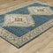 ORIENTAL WEAVERS Andorra 2430A Blue Traditional Medallion Nylon Indoor Area Rectangle Rug (HBG98765)-HBG