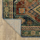 ORIENTAL WEAVERS Andorra 2442A Blue Southwestern Tribal Nylon Indoor Area Rectangle Rug (HBG54109)-HBG