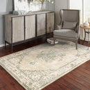 ORIENTAL WEAVERS Andorra 303D0 Beige Traditional Classic Nylon Indoor Area Rectangle Rug (HBG53671)-HBG