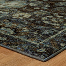 ORIENTAL WEAVERS Andorra 7124A Navy Bohemian Oriental Nylon Indoor Area Rectangle Rug (HBG041325) - HBG