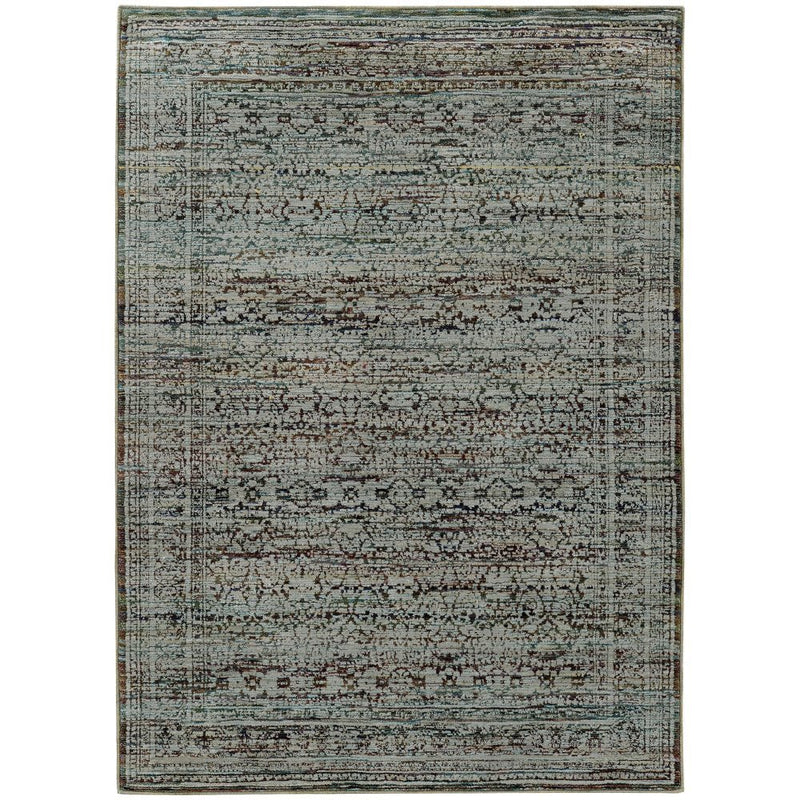 ORIENTAL WEAVERS Andorra 7127A Blue Bohemian Oriental Nylon Indoor Area Rectangle Rug (HBG54208) - HBG