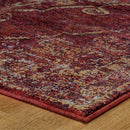 ORIENTAL WEAVERS Andorra 7135E Red Bohemian Oriental Polypropylene Indoor Area Rectangle Rug (HBG52925)-HBG