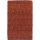 ORIENTAL WEAVERS Aniston 27103 Red Chic Modern Solid Wool Indoor Area Rectangle Rug (HBG97317)-HBG