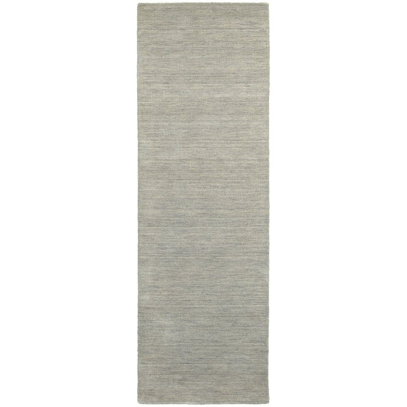 ORIENTAL WEAVERS Aniston 27108 Gray Modern Solid Wool Indoor Area Rectangle Rug (HBG16402)-HBG