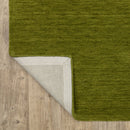 ORIENTAL WEAVERS Aniston 27116 Olive Casual Sleek Solid Wool Indoor Area Rectangle Rug (HBG17248)-HBG