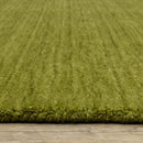 ORIENTAL WEAVERS Aniston 27116 Olive Casual Sleek Solid Wool Indoor Area Rectangle Rug (HBG17248)-HBG