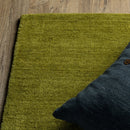 ORIENTAL WEAVERS Aniston 27116 Olive Casual Sleek Solid Wool Indoor Area Rectangle Rug (HBG17248)-HBG