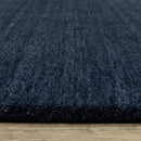 ORIENTAL WEAVERS Aniston 27119 Navy Casual Sleek Solid Wool Indoor Area Rectangle Rug (HBG92681)-HBG