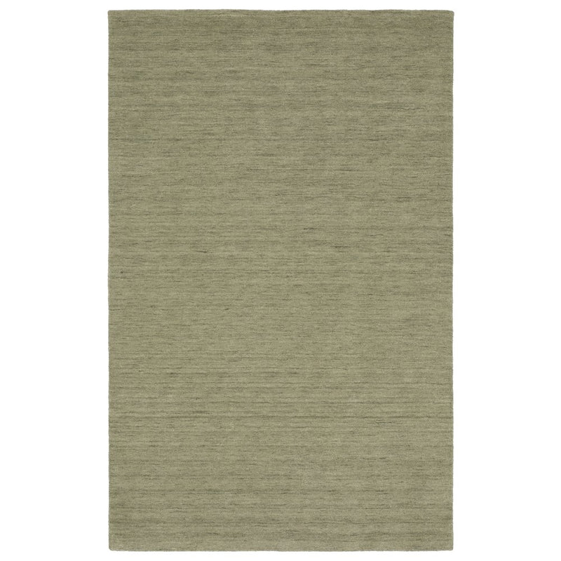 ORIENTAL WEAVERS Aniston 27120 Sage Opulent Modern Solid Wool Indoor Area Rectangle Rug (HBG51302)-HBG