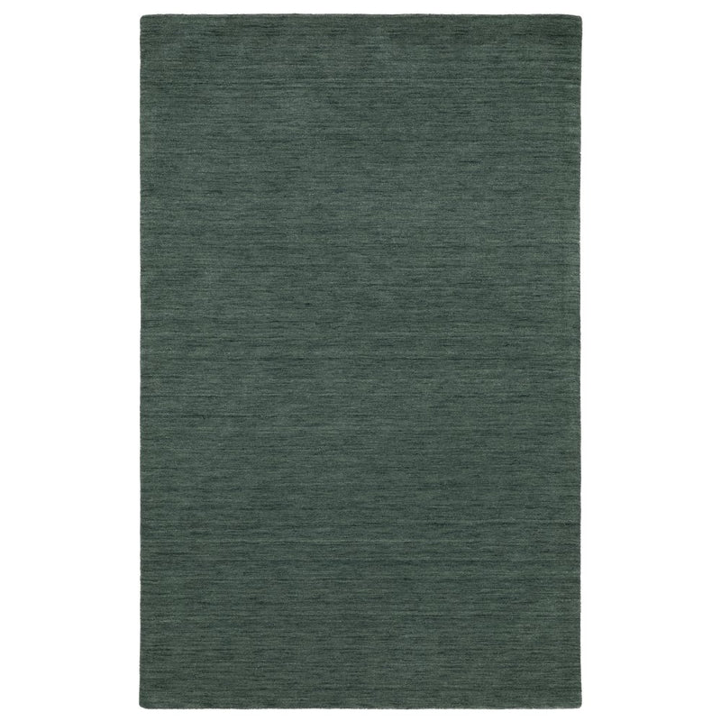 ORIENTAL WEAVERS Aniston 27121 Teal Casual Solid Wool Indoor Area Rectangle Rug (HBG10236)-HBG