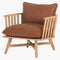 SURYA Arco Accent Chair With Beechwood Base (HBG64750)-HBG