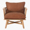 SURYA Arco Accent Chair With Beechwood Base (HBG64750)-HBG