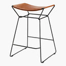 SURYA Celerio Brown Kitchen Counter Stool, 18" (HBG81947)-HBG