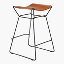 SURYA Celerio Brown Kitchen Counter Stool, 18" (HBG81947)-HBG