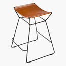 SURYA Celerio Brown Kitchen Counter Stool, 18" (HBG81947)-HBG