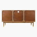 SURYA Contemporary Dalma Wood Sideboard With Slidng Door (HBG49173)-HBG