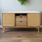 SURYA DALMA Contemporary Wood Sideboard With Slidng Doors, 58" (HBG49173)