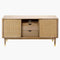 SURYA Contemporary Dalma Wood Sideboard With Slidng Door (HBG49173)-HBG