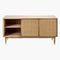 SURYA Contemporary Dalma Wood Sideboard With Slidng Door (HBG49173)-HBG