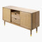 SURYA Contemporary Dalma Wood Sideboard With Slidng Door (HBG49173)-HBG