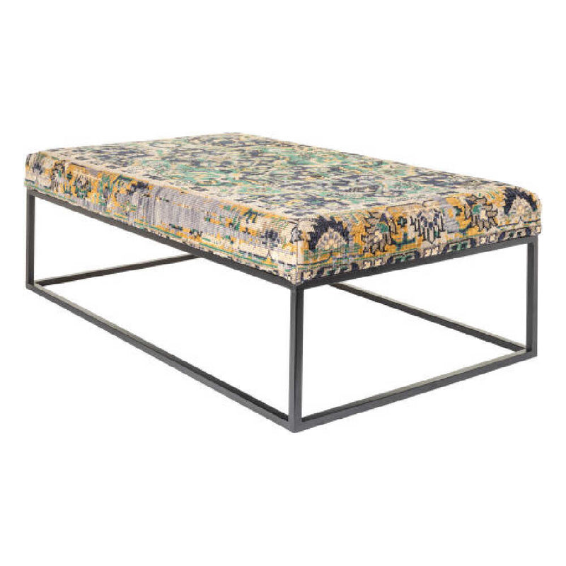 SURYA Ergani Beige Multicolor Indoor Bench (HBG28450)-HBG