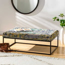 SURYA Ergani Beige Multicolor Indoor Bench (HBG28450)-HBG