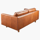 SURYA Fitz Brown Leather Living Room Sofa (HBG13794)-HBG