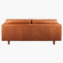 SURYA Fitz Brown Leather Living Room Sofa (HBG13794)-HBG