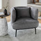 SURYA Gray Carmine Polyester Accent Chair (HBG59342)-HBG