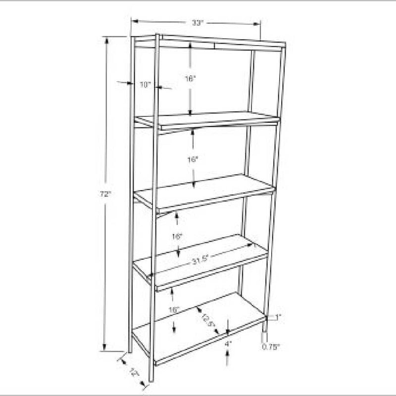 SURYA Judith Mango Wood Bookcase (HBG12723)-HBG