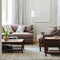 SURYA Light Brown Maywood Polyfill Sofa With 2 Pillows (HBG36842)-HBG