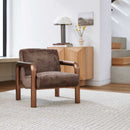 SURYA Magnus Medium Brown Accent Chair (HBG54189)-HBG