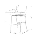 SURYA Thomas Bar Stool For Entertainment Room (HBG56238)-HBG