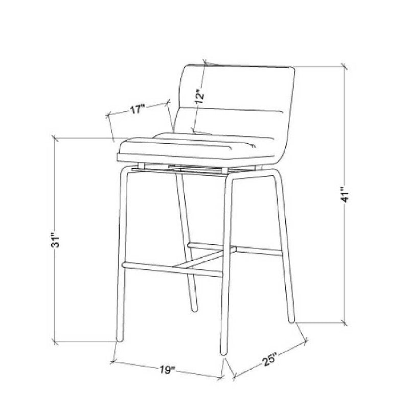 SURYA Thomas Bar Stool For Entertainment Room (HBG56238)-HBG