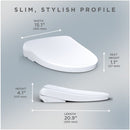 [SW4726] TOTO S7 Washlet Elongated Bidet Toilet Seat With EWater & Manual Classic/Contemporary Lid (HBG54821)